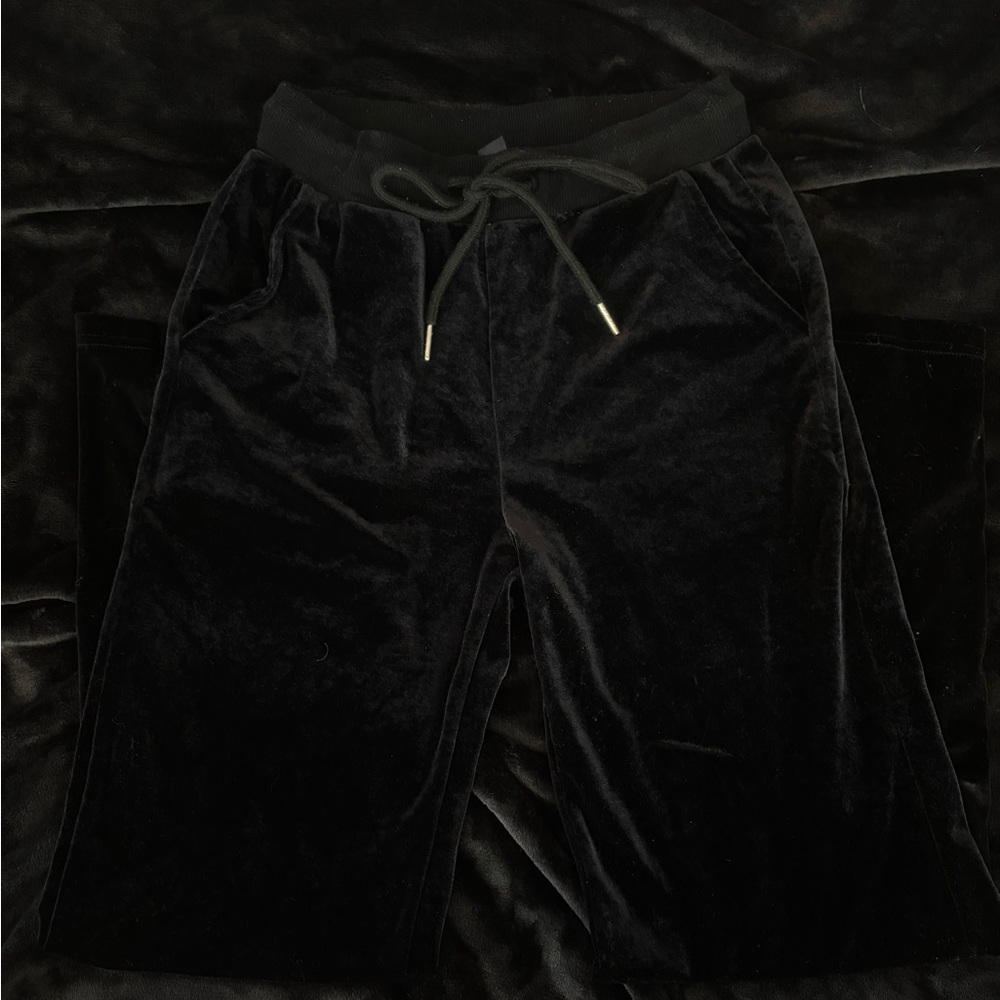 Black Velvet Joggers